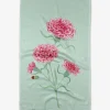 GEOMETRY January Carnation Tea Towel