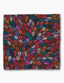 GEOMETRY Jewel Leaf Swirl Dinner Napkin Set