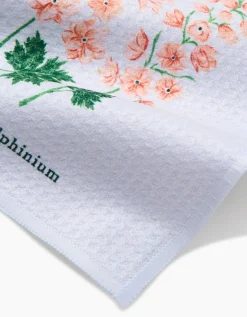 GEOMETRY July Delphinium Dishcloth Set