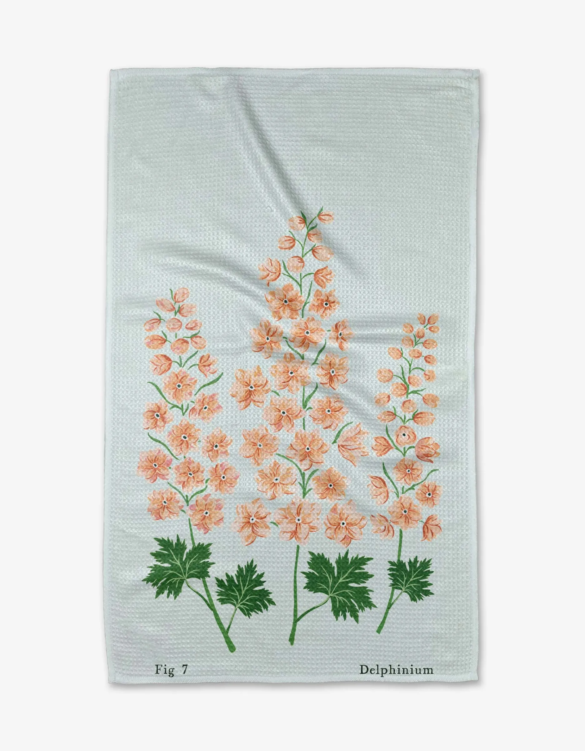 GEOMETRY July Delphinium Tea Towel