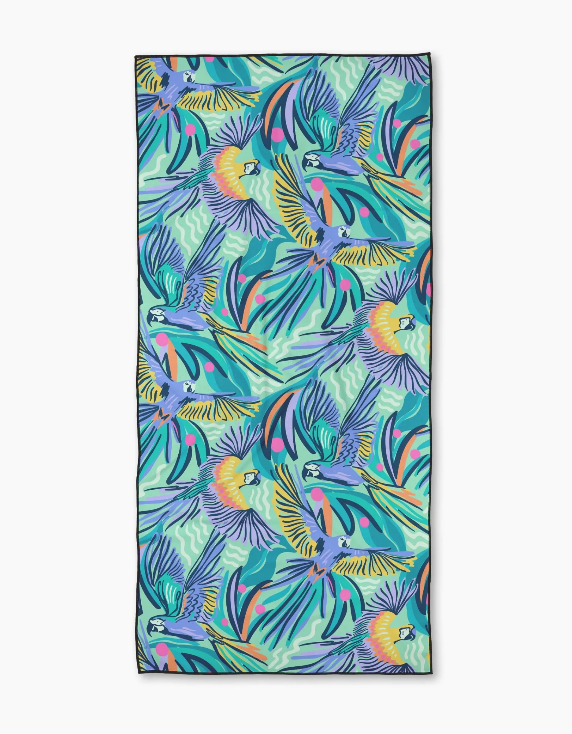 GEOMETRY Jungle Birds Beach Towel