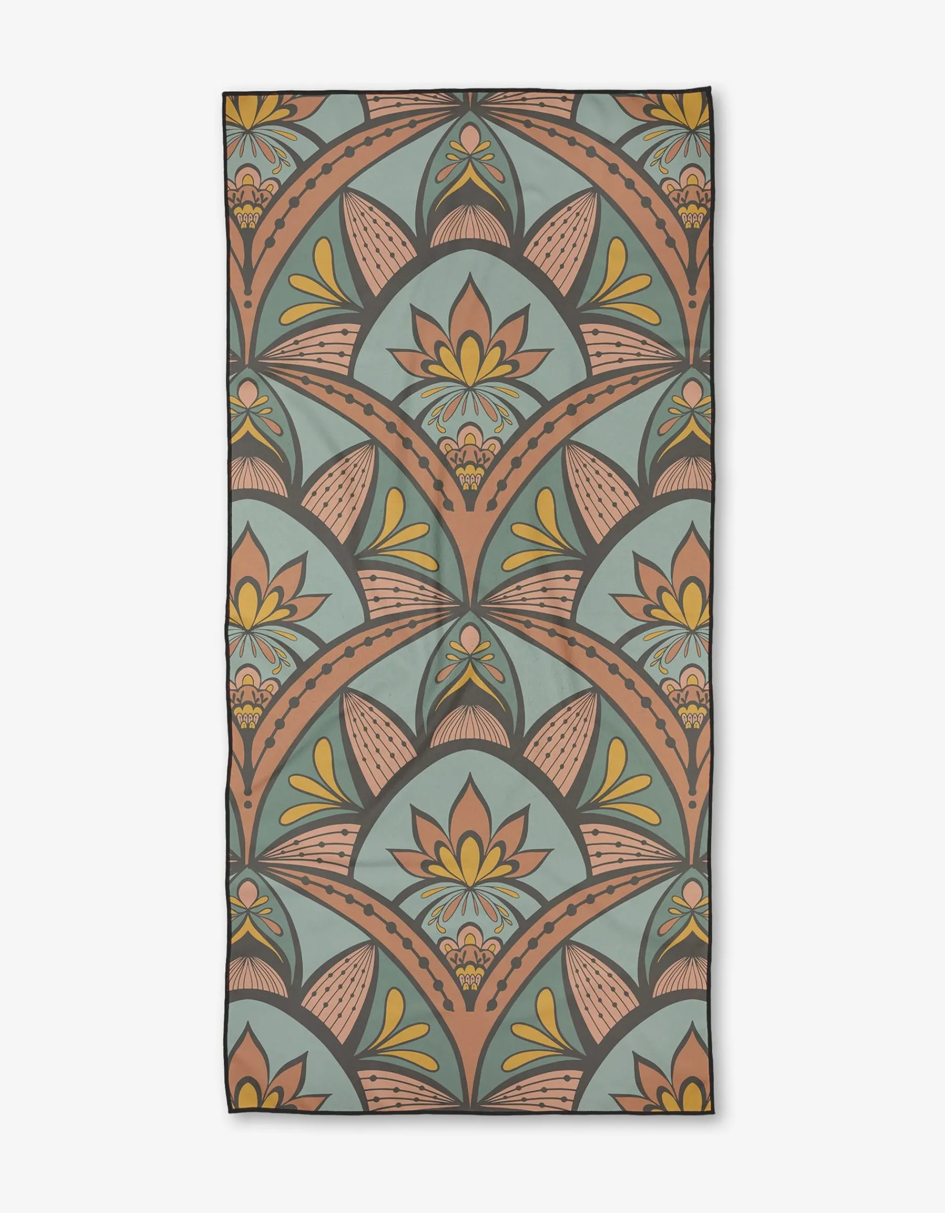 GEOMETRY Jungle Sunrise Beach Towel