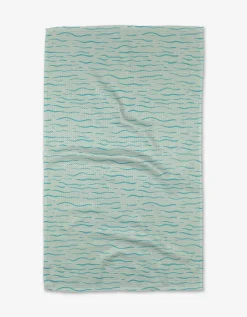 GEOMETRY Just Keep Swimming Tea Towel