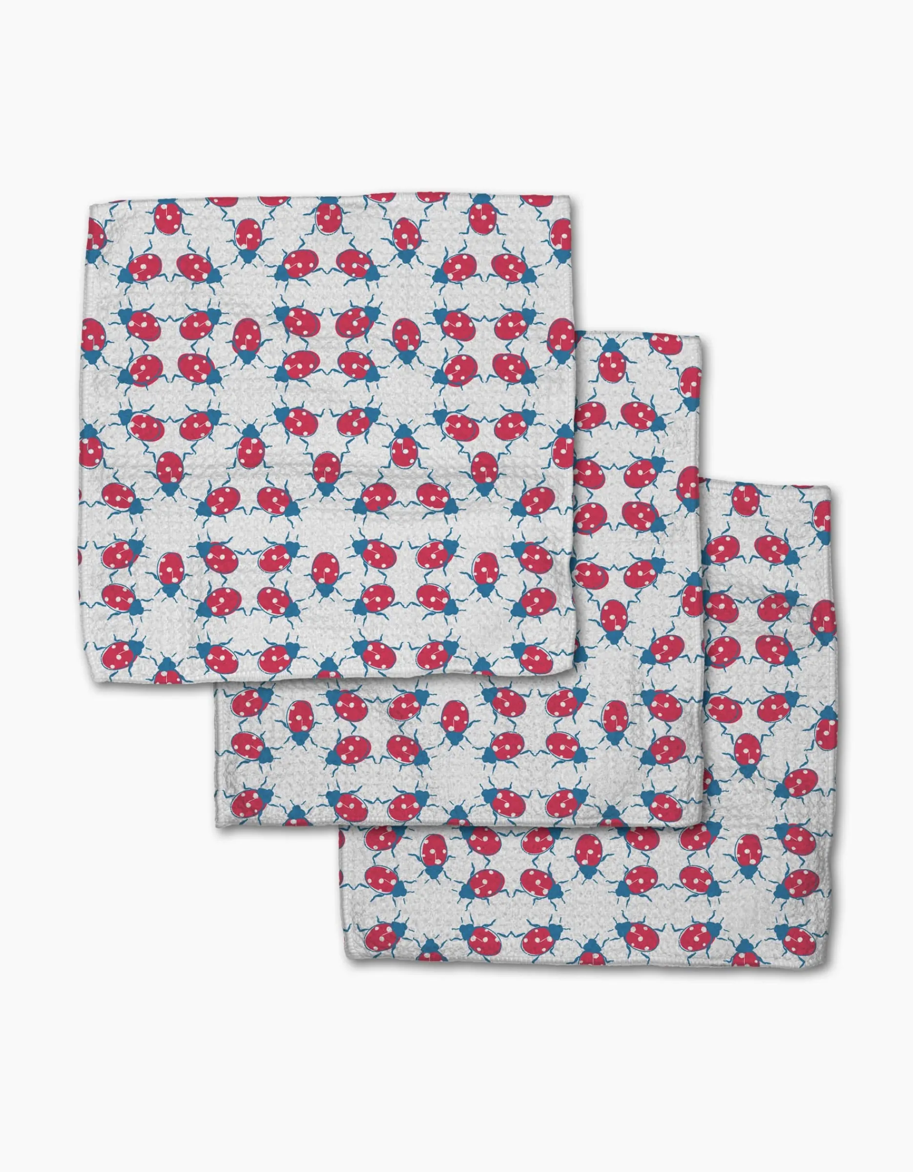 GEOMETRY Ladybug Dance Dishcloth Set