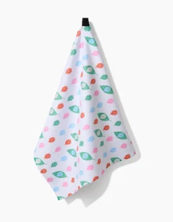 GEOMETRY Ladybug Leaf Tea Towel