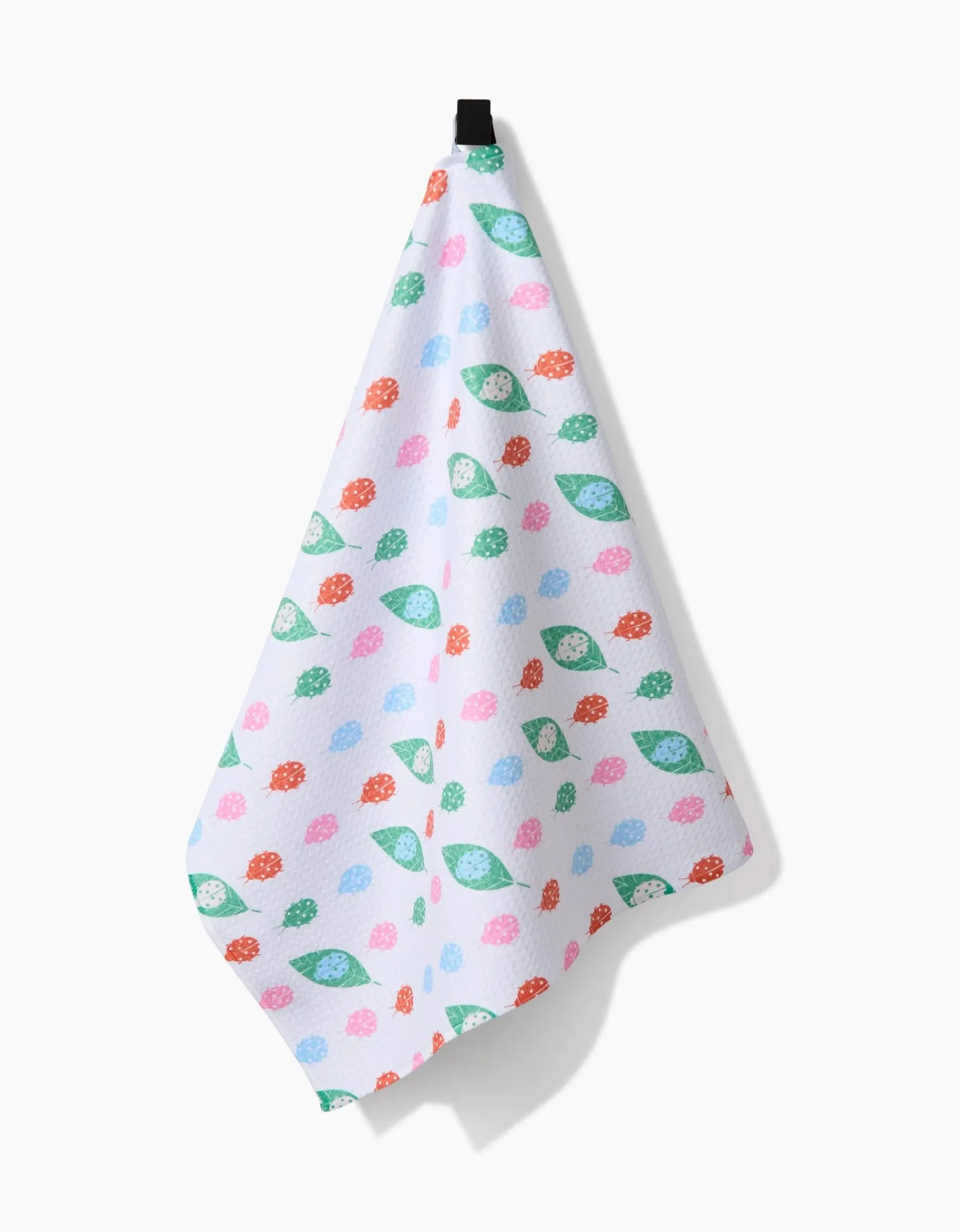 GEOMETRY Ladybug Leaf Tea Towel