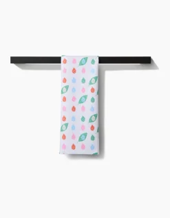 GEOMETRY Ladybug Leaf Tea Towel