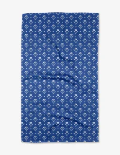 GEOMETRY Ladylake - Navy Tea Towel