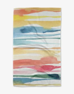 GEOMETRY Lakeside Tea Towel