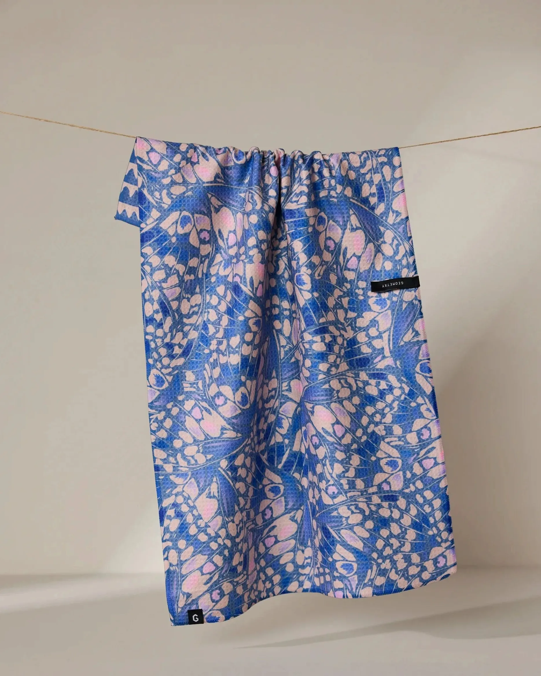 GEOMETRY Lav Double-Sided Tea Towel