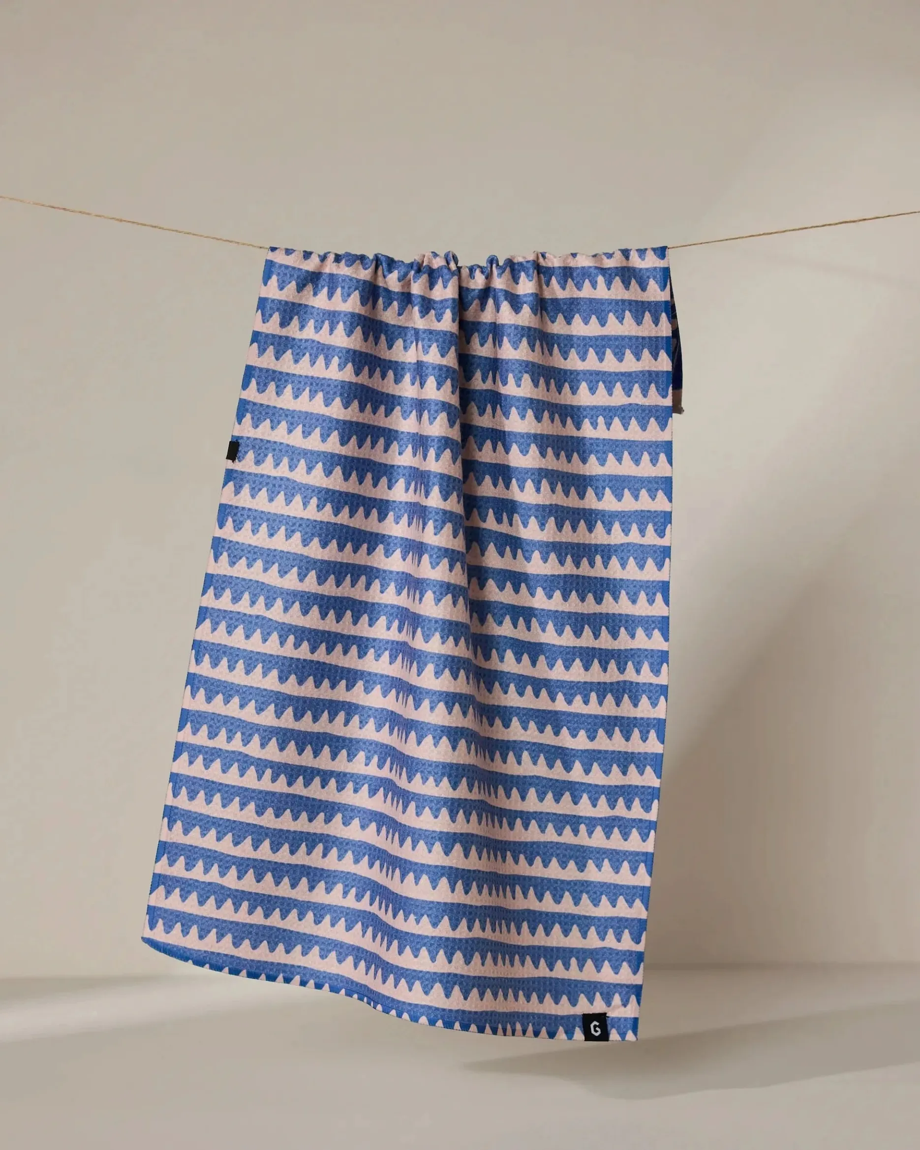 GEOMETRY Lav Double-Sided Tea Towel