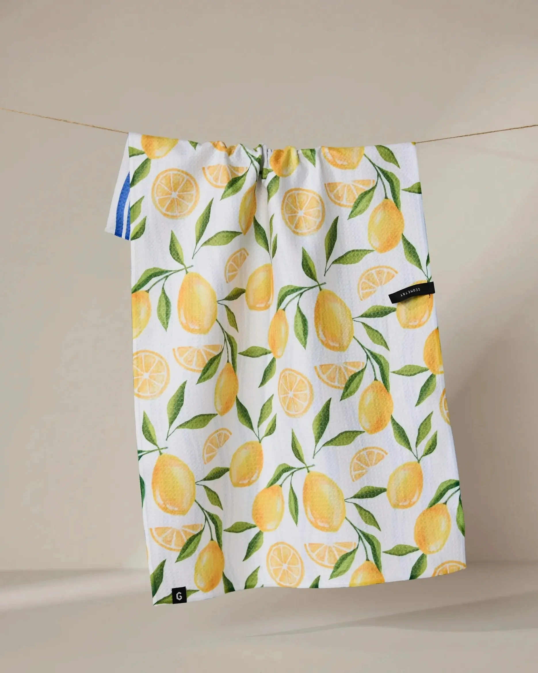 GEOMETRY Lemon Bliss Double-Sided Tea Towel