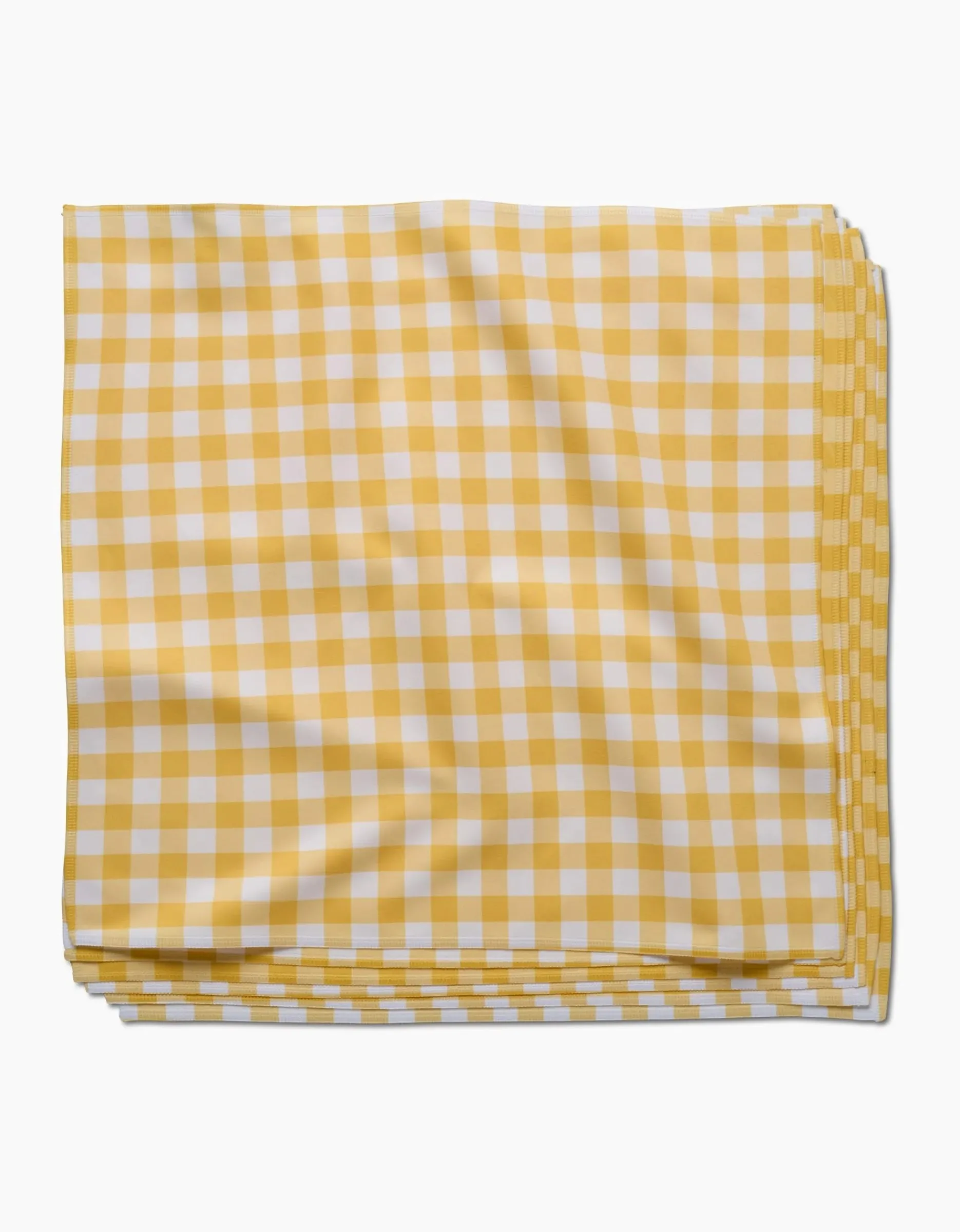 GEOMETRY Lemon Gingham Dinner Napkin Set