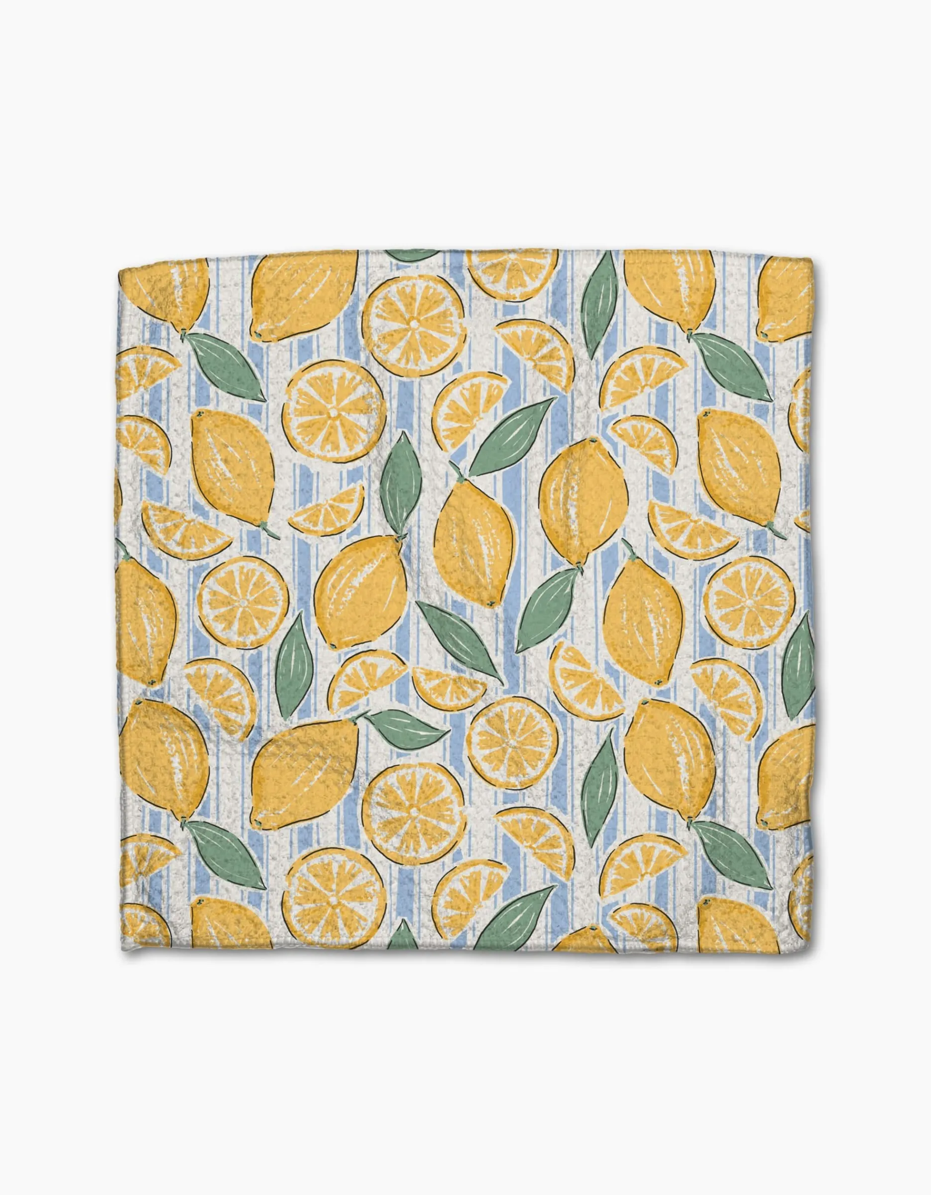 GEOMETRY Lemon Waves Dishcloth Set