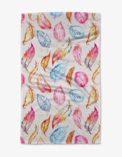 GEOMETRY Light as a Feather Tea Towel