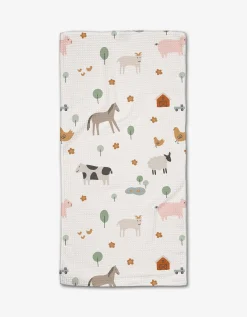 GEOMETRY Light Farm Animals Bar Towel