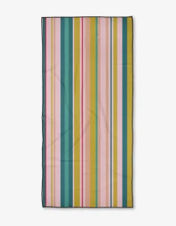 GEOMETRY Line It Up Retro Beach Towel