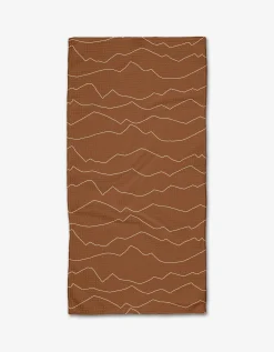 GEOMETRY Lined Mountains Bar Towel