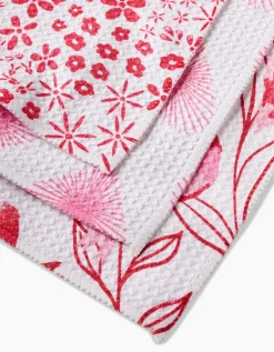 GEOMETRY Love Birds Dishcloth Set