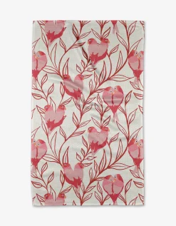 GEOMETRY Love Birds Tea Towel