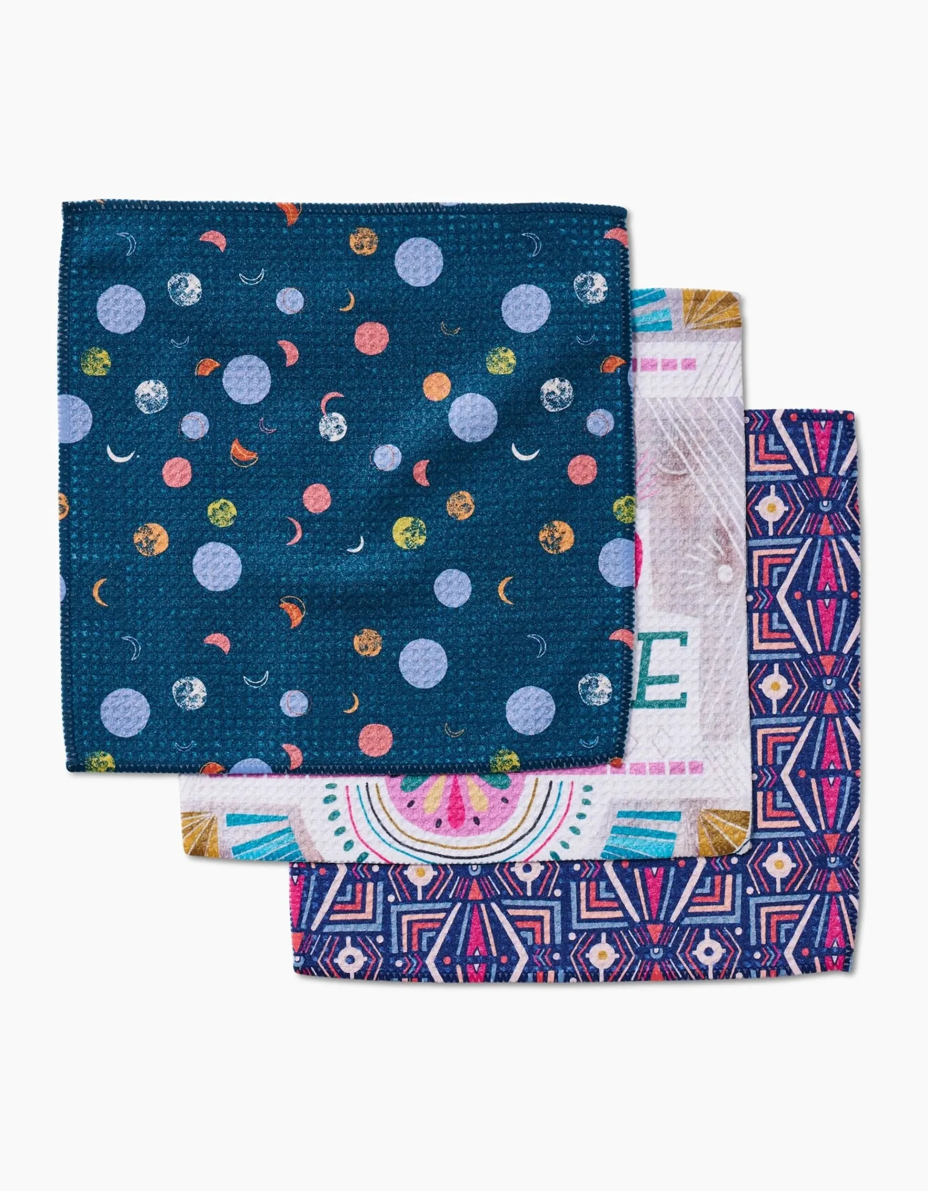 GEOMETRY Love is Good Medicine Dishcloth Set