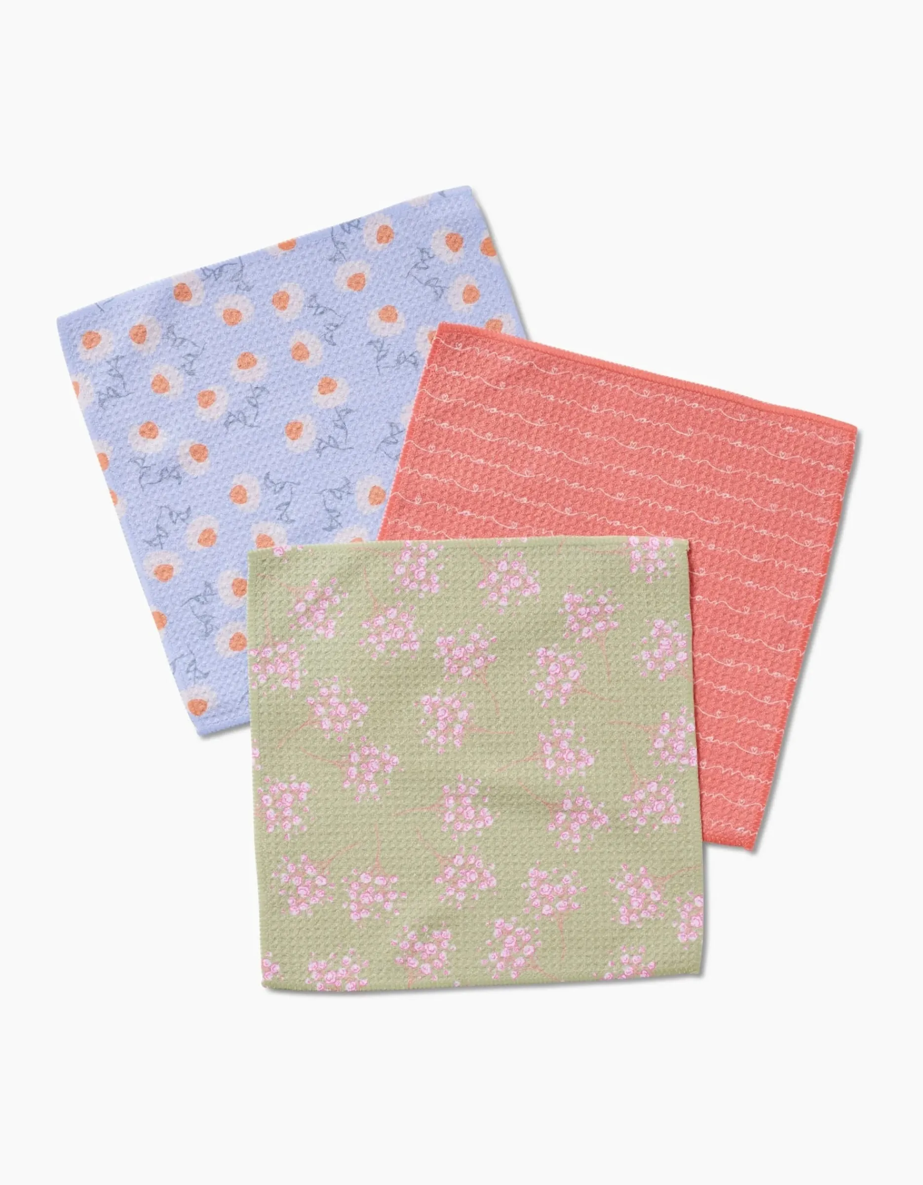 GEOMETRY Love of Mom Dishcloth Set