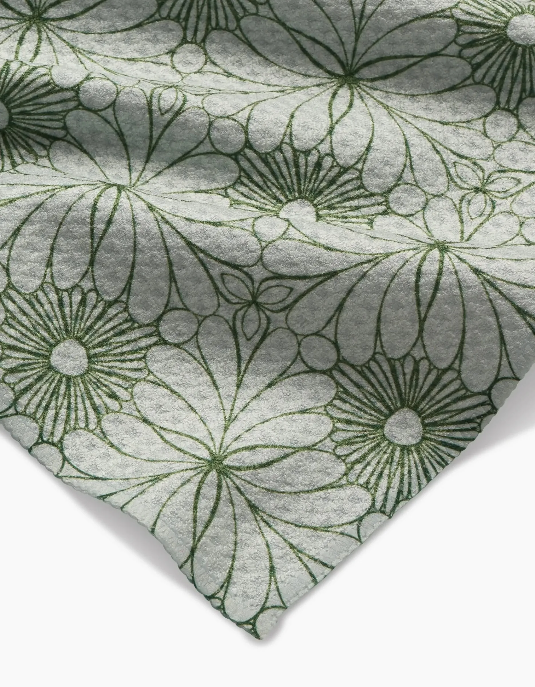 GEOMETRY Lush Green Floral Bar Towel