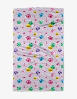 GEOMETRY Macarons in Paris Tea Towel