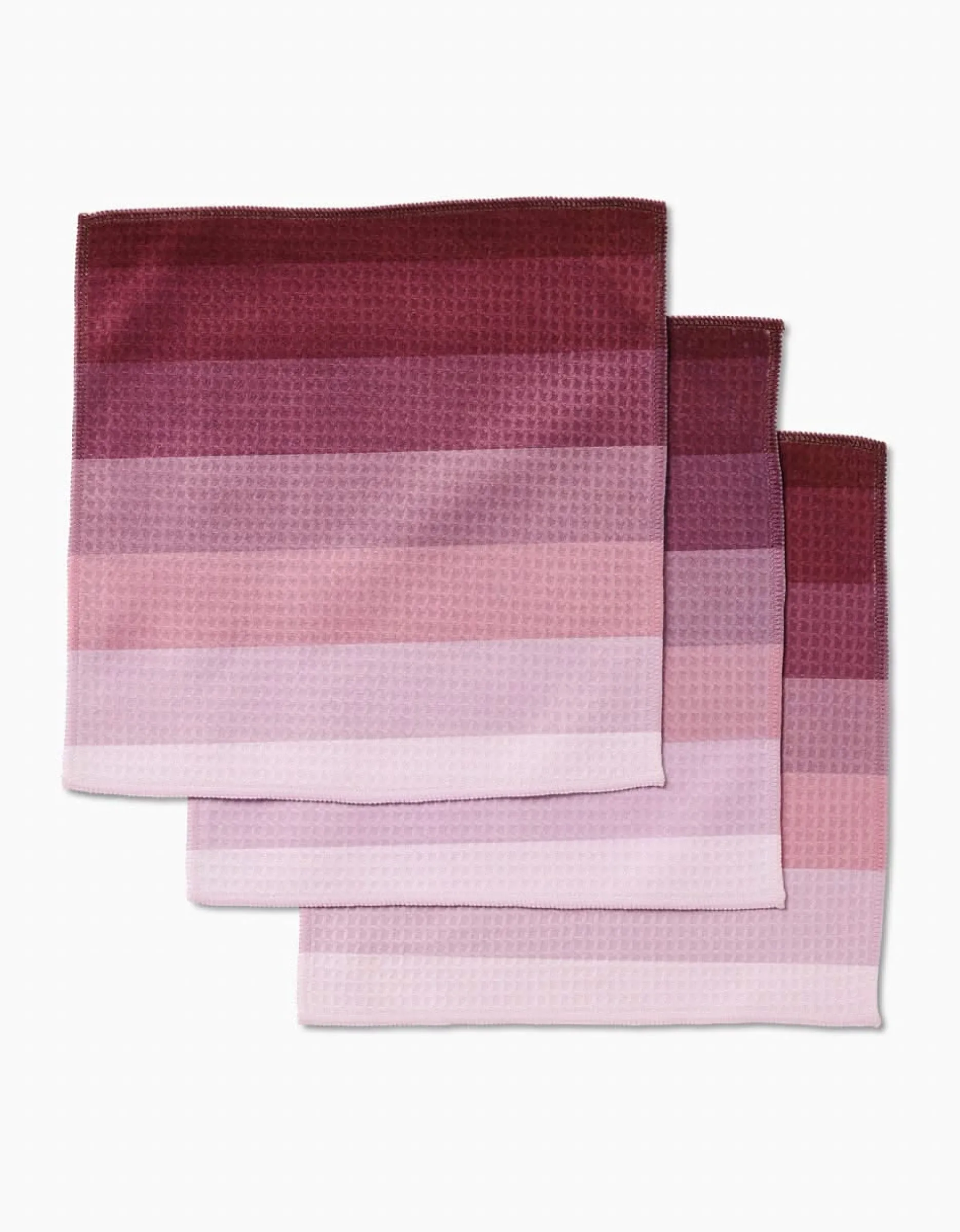 GEOMETRY Mauve Levels Luxe Washcloth Set