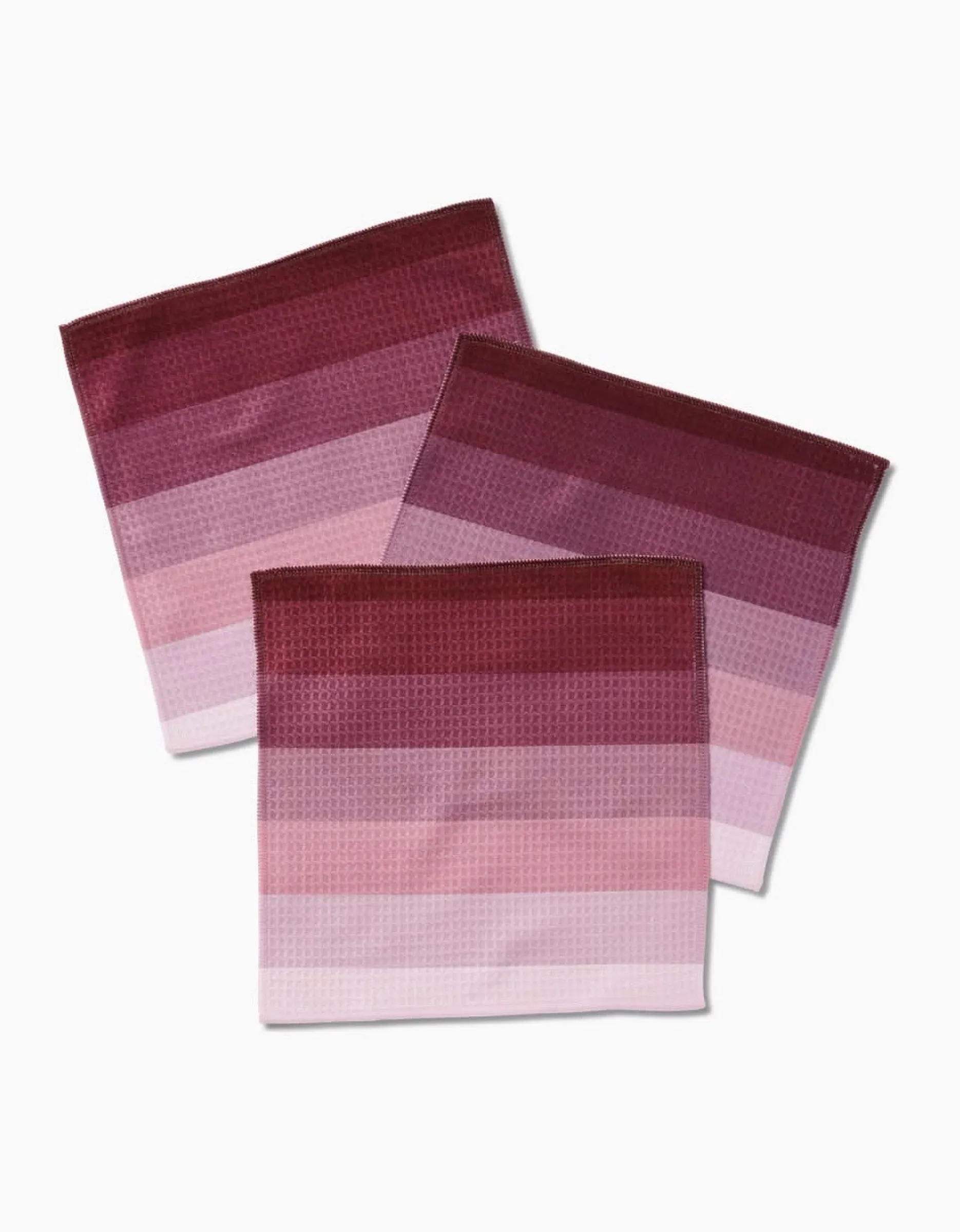 GEOMETRY Mauve Levels Luxe Washcloth Set