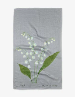 GEOMETRY May Lilly Of The Valley Tea Towel