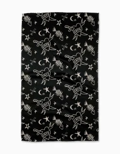 GEOMETRY Meow or Never Tea Towel