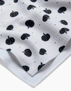 GEOMETRY Midnight Pumpkin Luxe Hand Towel