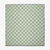 GEOMETRY Mint Checker Beach Blanket