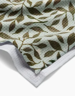 GEOMETRY Mint Leaves Tea Towel