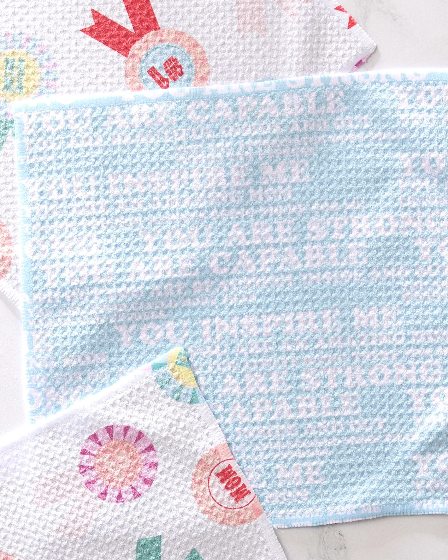GEOMETRY Mom Mantra Dishcloth Set
