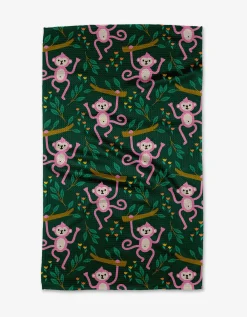 GEOMETRY Monkeys Tea Towel
