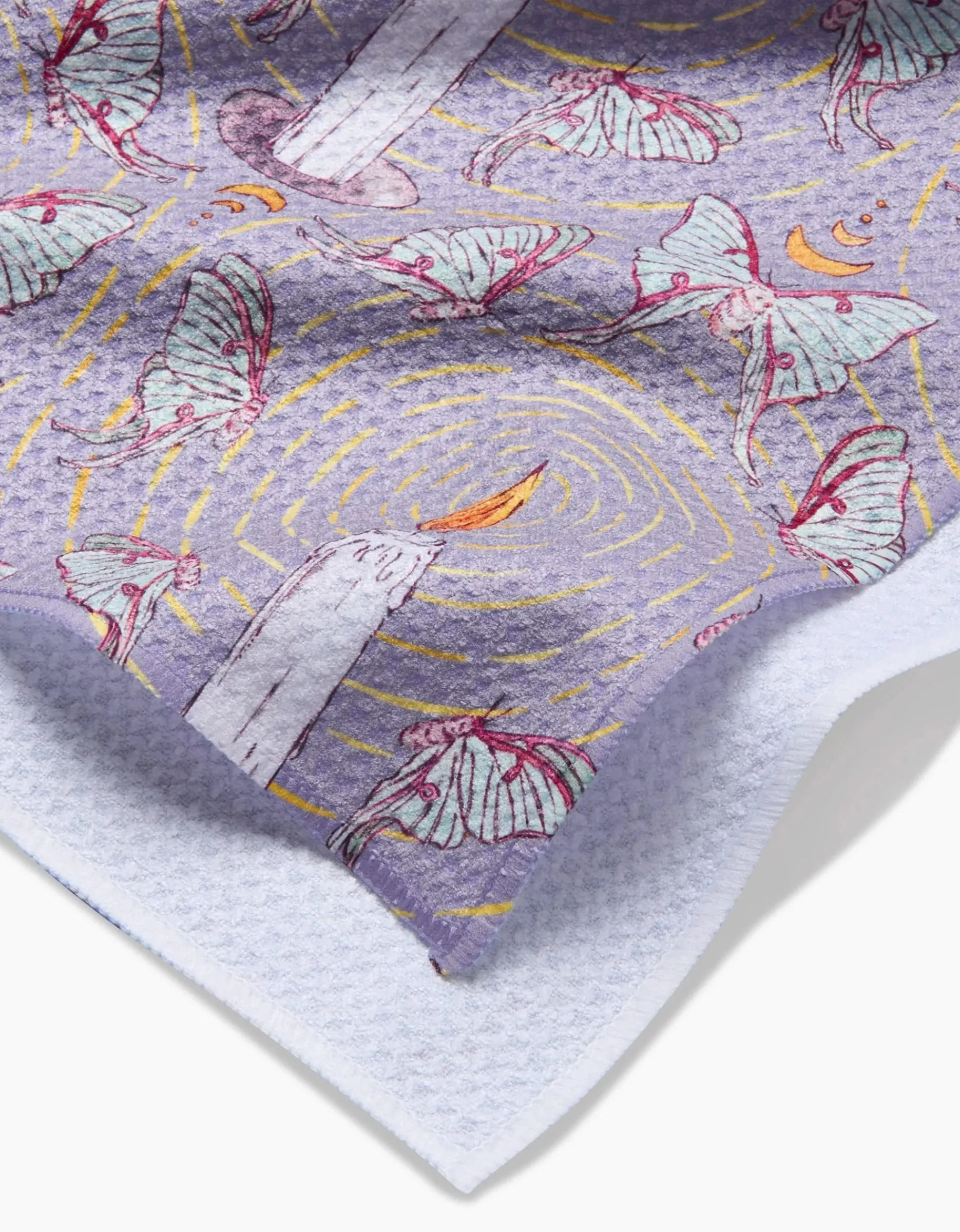 GEOMETRY Moth To A Flame Tea Towel