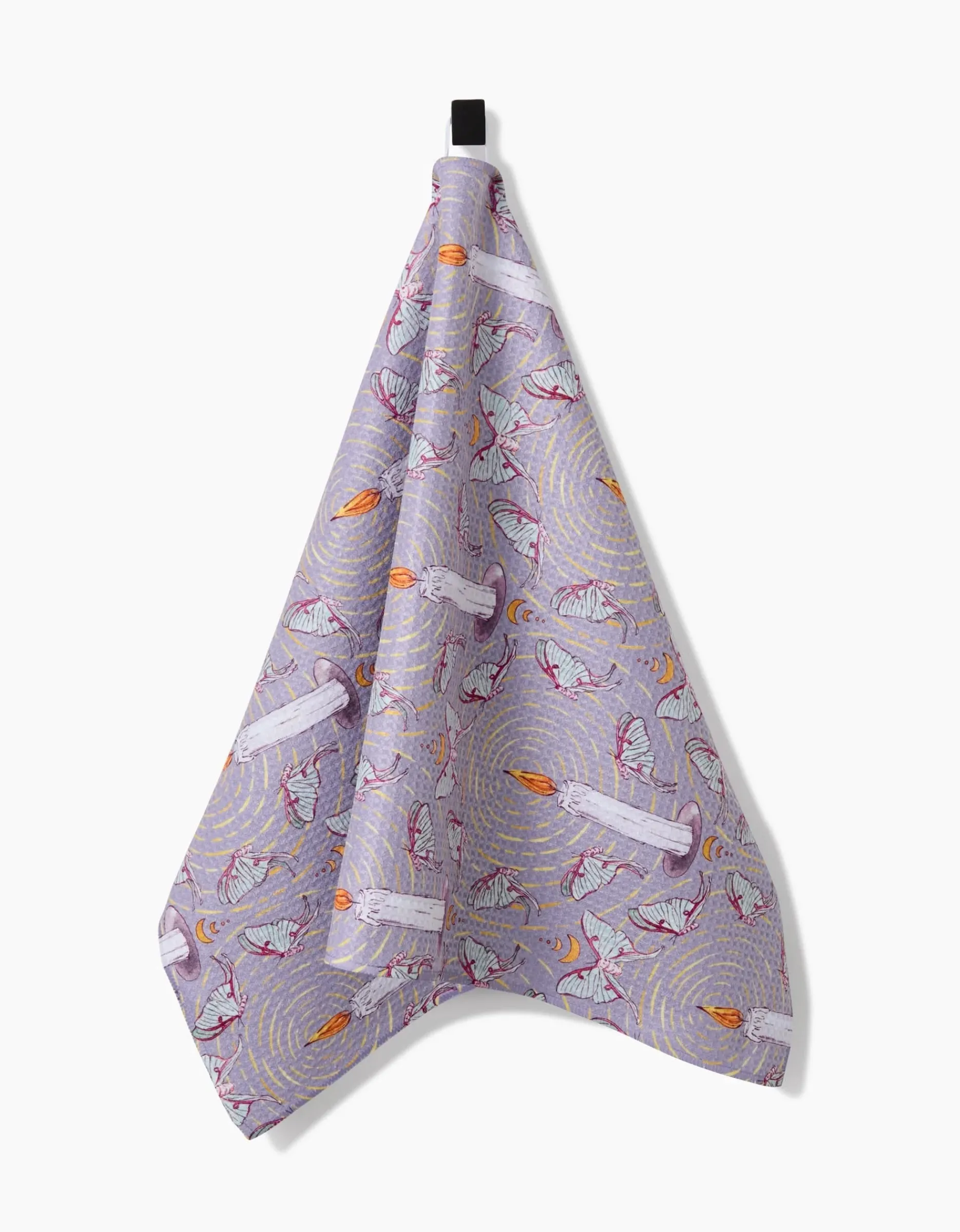 GEOMETRY Moth To A Flame Tea Towel