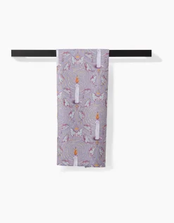 GEOMETRY Moth To A Flame Tea Towel