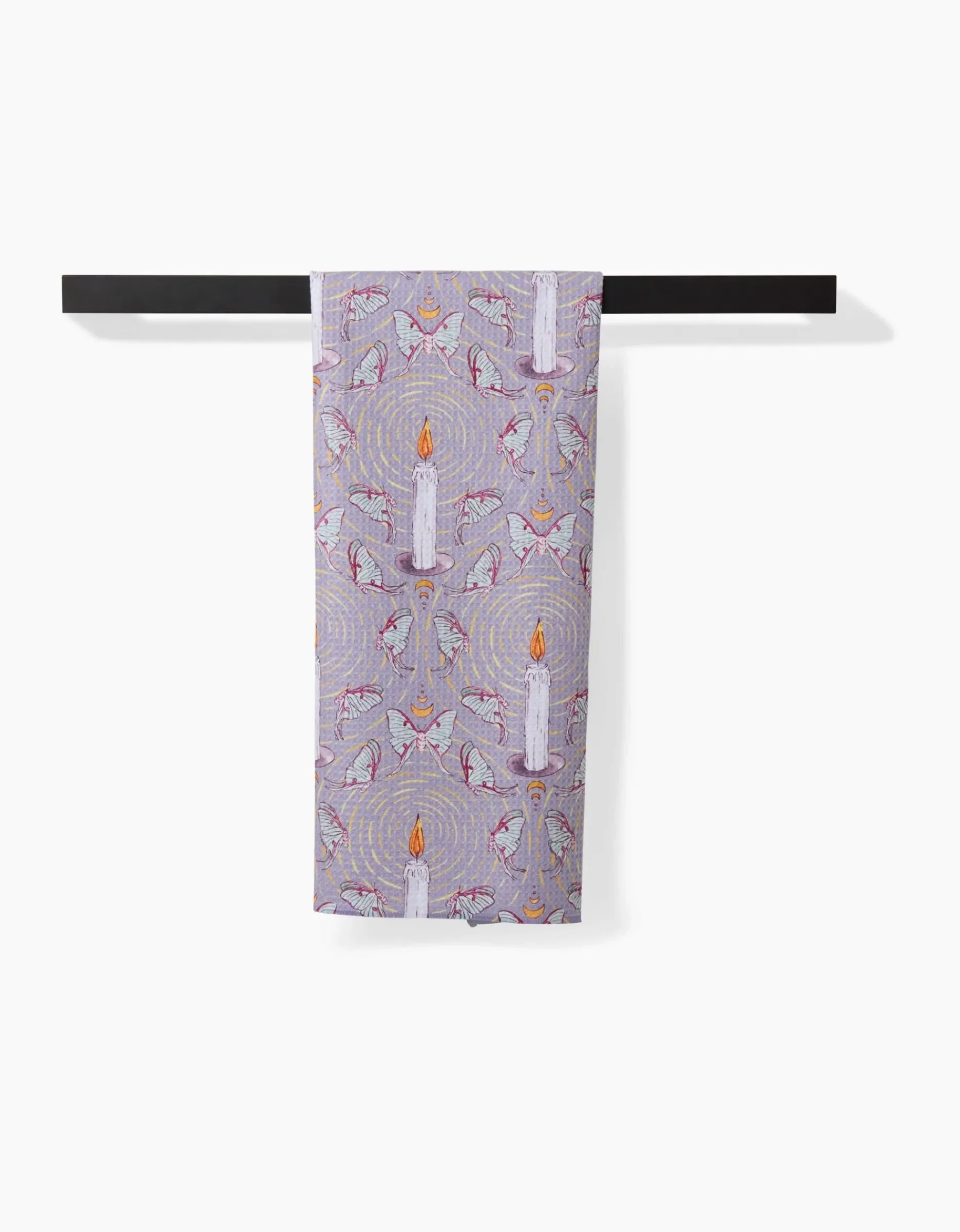 GEOMETRY Moth To A Flame Tea Towel