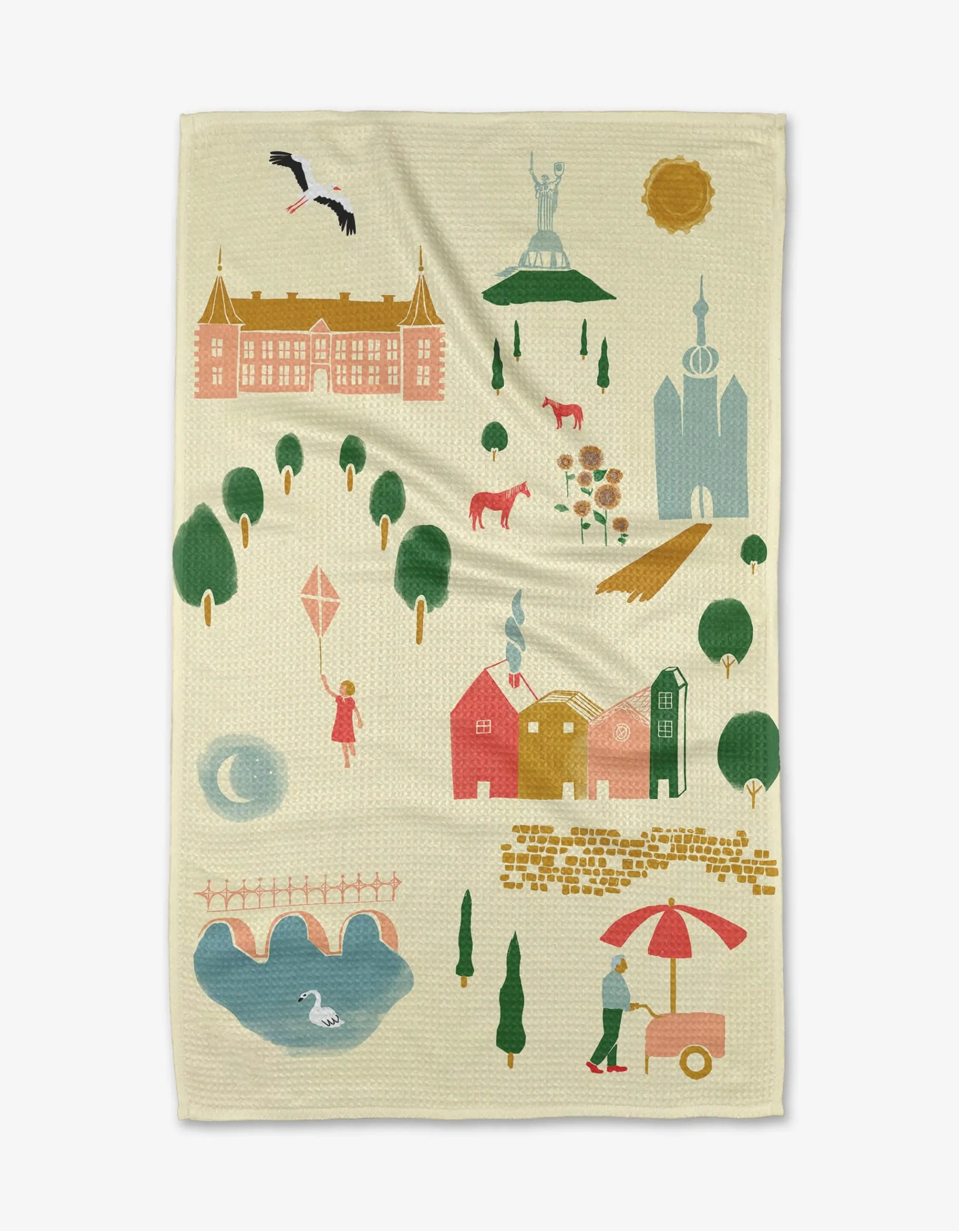 GEOMETRY Motherland Tea Towel