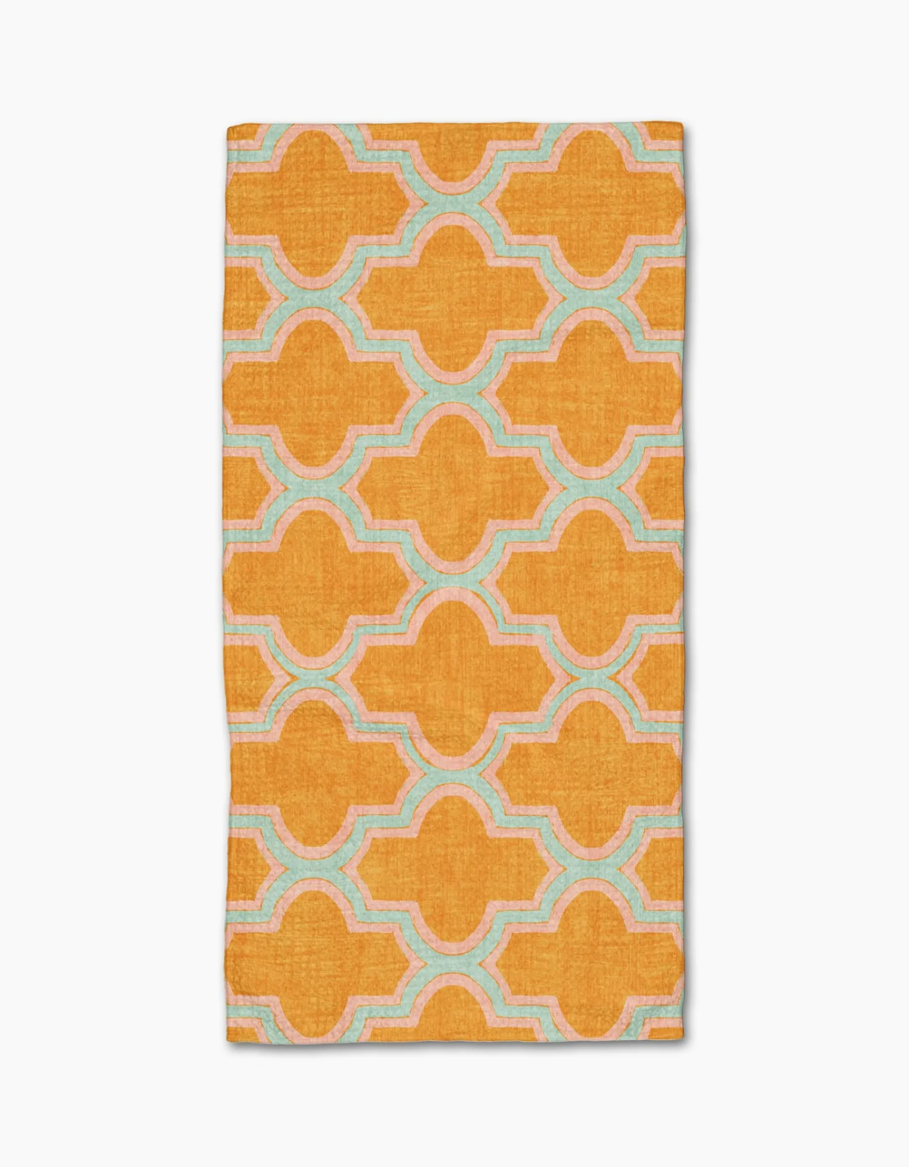GEOMETRY Mustard Ogee Bar Towel