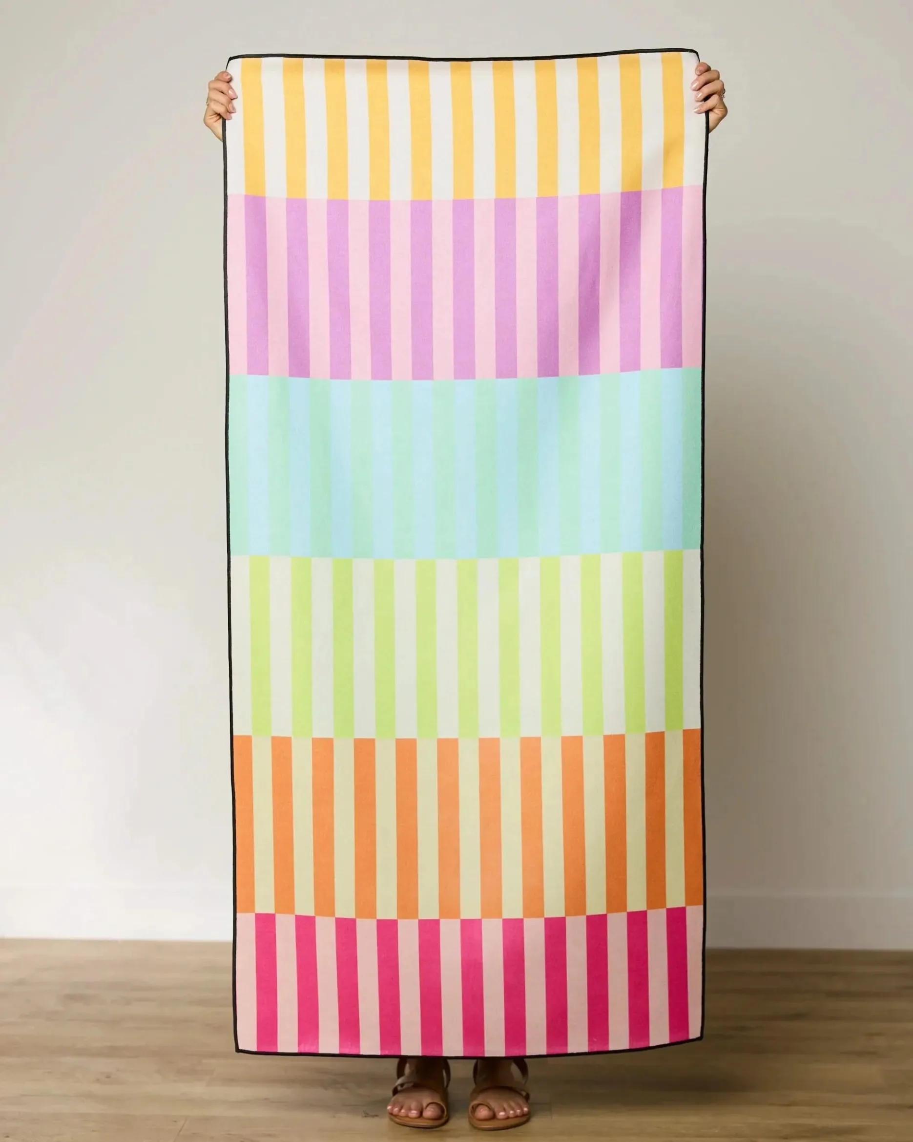 GEOMETRY Neon Nights Beach Towel