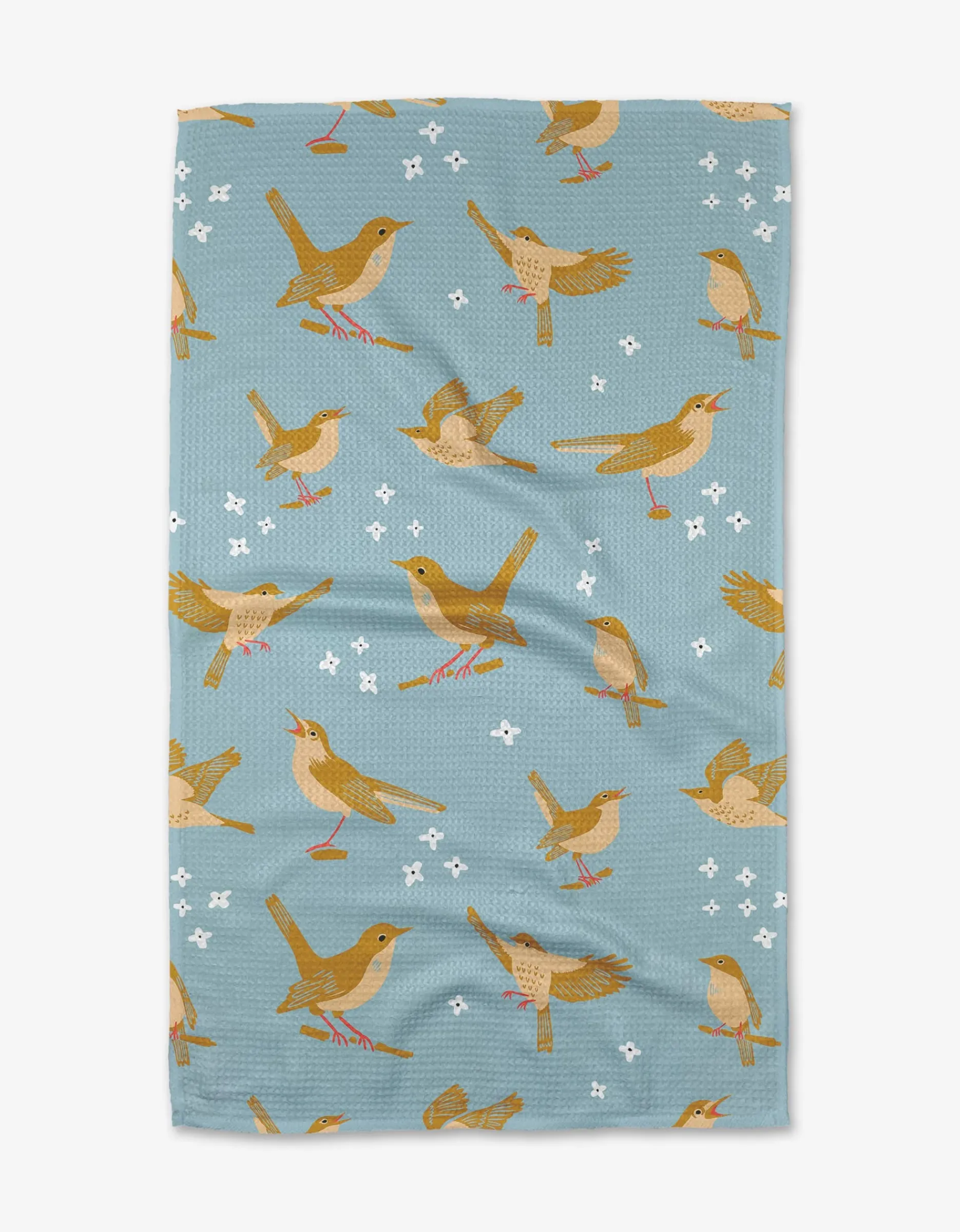 GEOMETRY Nightingales Tea Towel