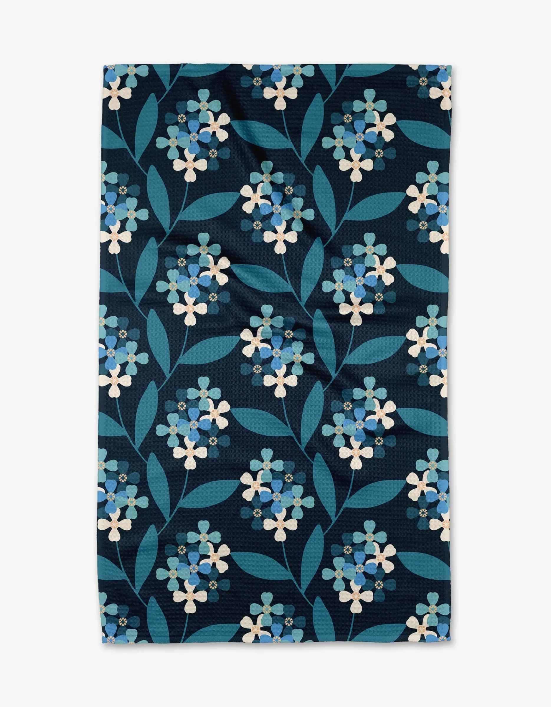 GEOMETRY Nighttime Florals Tea Towel