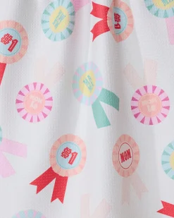 GEOMETRY Number One Mom Tea Towel