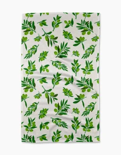 GEOMETRY Olive Grove Tea Towel