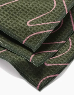 GEOMETRY Olive Martini Luxe Washcloth Set