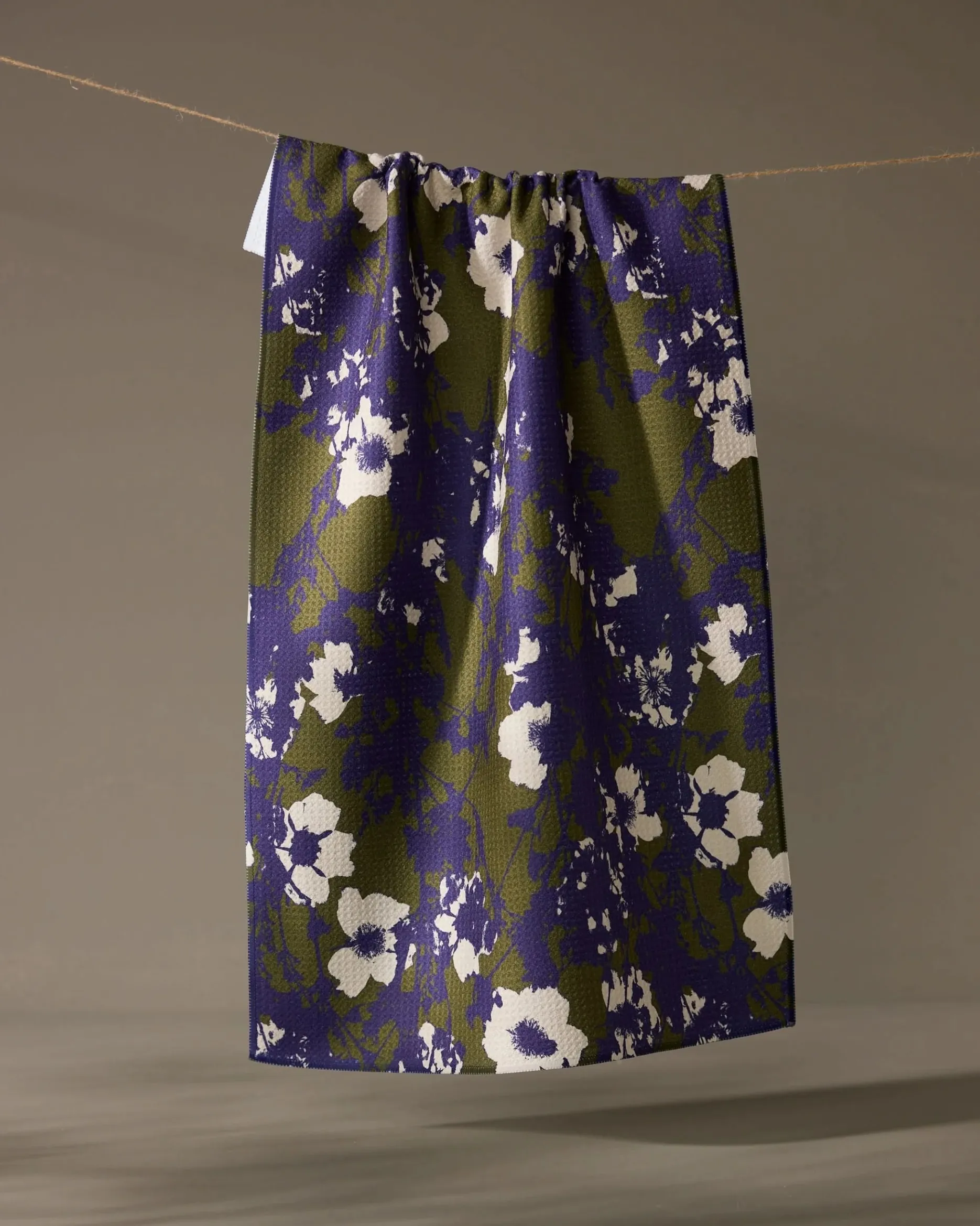 GEOMETRY Oliveberry Tea Towel